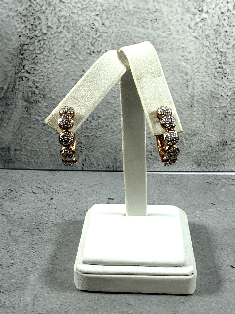 Sterling Silver Yellow Toned and Silver Round Circles Hoop Pierced Earrings